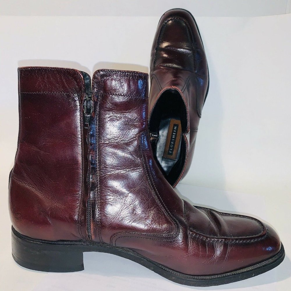 Florsheim Essex Zip Ankle Boot 8.5 D Moc Toe 30580